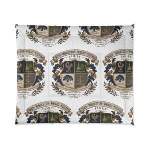 Heritage Family Crest Comforter – Ancestral Coat of Arms Bedding
